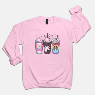 Unicorn & Crystals Drinks Sweatshirt