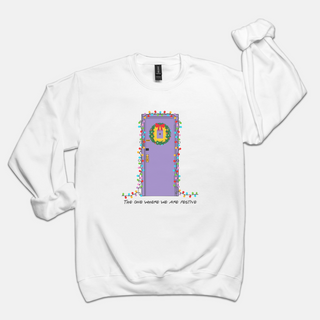 Friends Christmas Door Sweatshirt