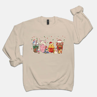 Hunny Friends Christmas Coffee Sweatshirt
