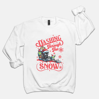 Mandalorian Dashing Through the Snow Sweatshirt